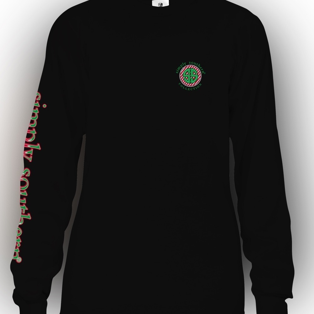 SIMPLY SOUTHERN JOLLY DOG HOLIDAY LONG SLEEVE T-SHIRT - Picture 3 of 5